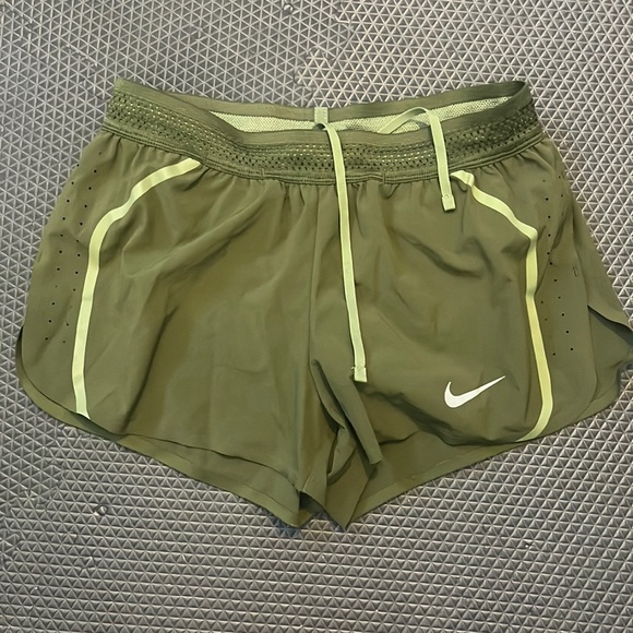 Nike Pants - Nike Running Shorts WS Olive Green